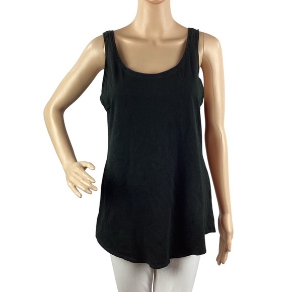 Eileen Fisher Tops - Eileen Fisher Black Organic Cotton Sleeveless Tunic Tank Top S